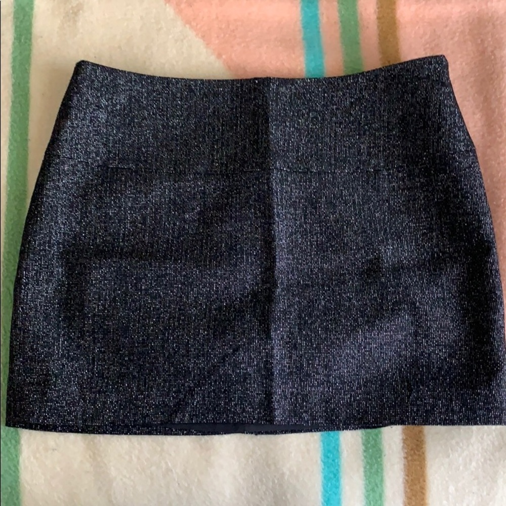 Express black/silver mini skirt!